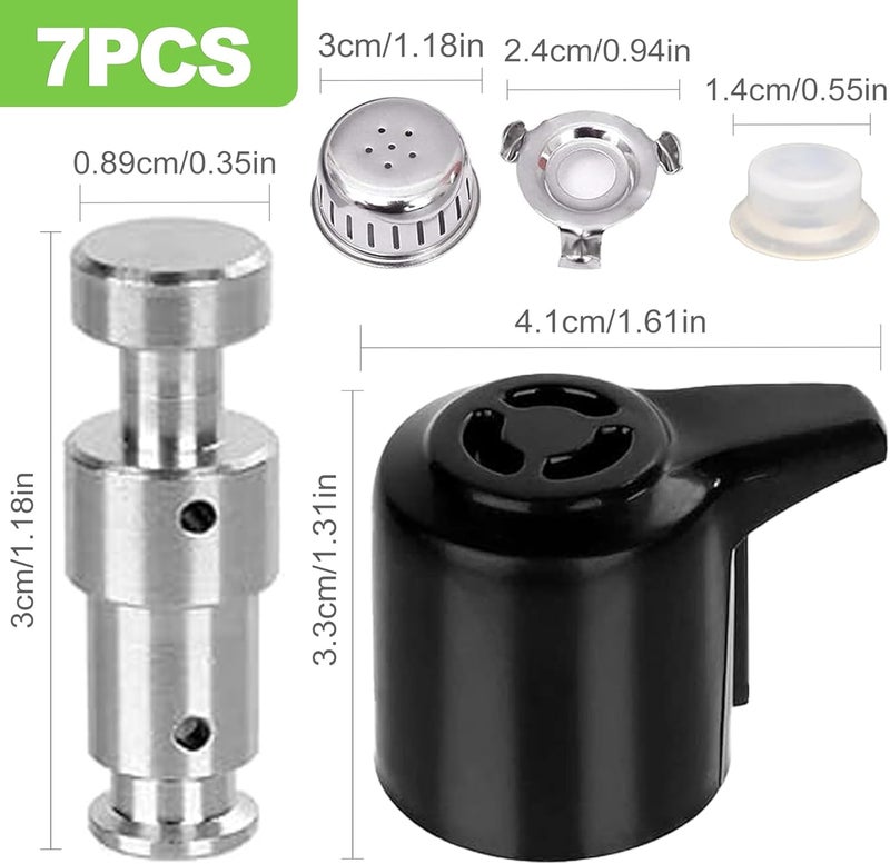 CeroDimo Universal Pressure Cooker Steam Release Valve and Float Valve Replacement with Silicone Caps, Compatible with 3, 5, 6, 8 Quart Models – Pressure Cooker Accessories and Replacement Parts - Image 2